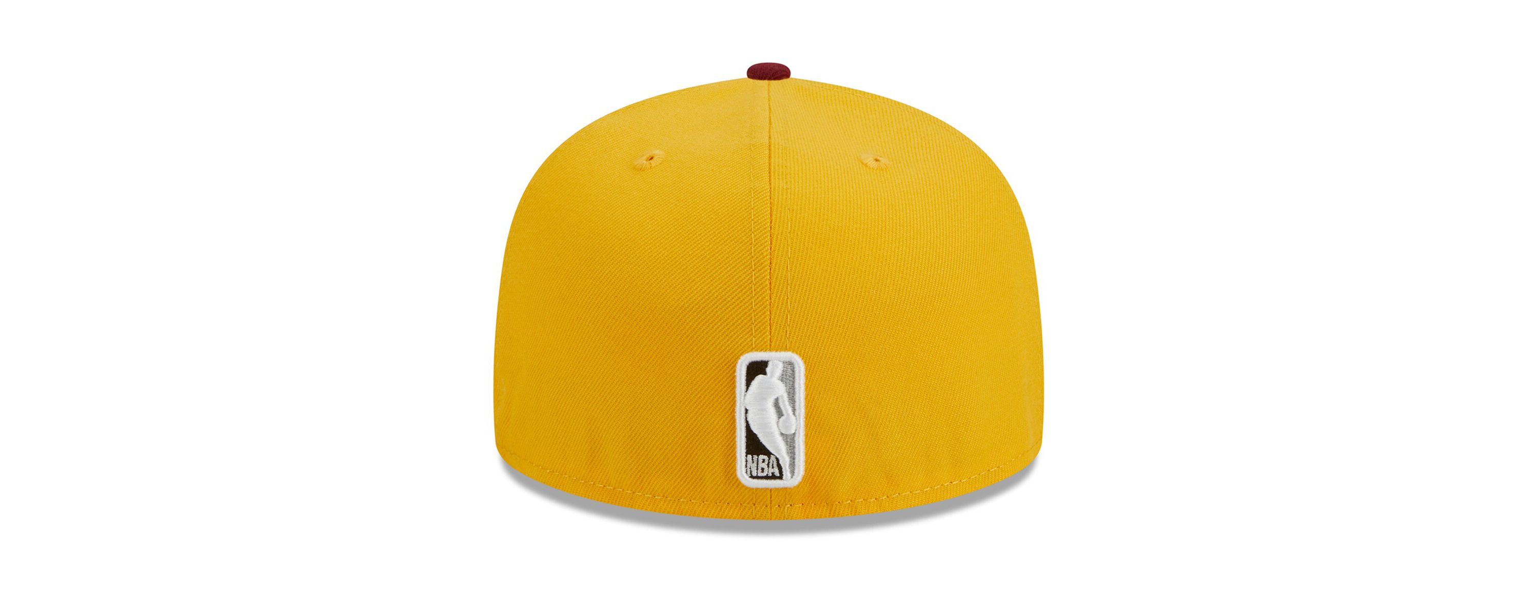 NBA Yellow/Red Brooklyn Nets Fall Leaves 2-Tone 59FIFTY Fitted Hat