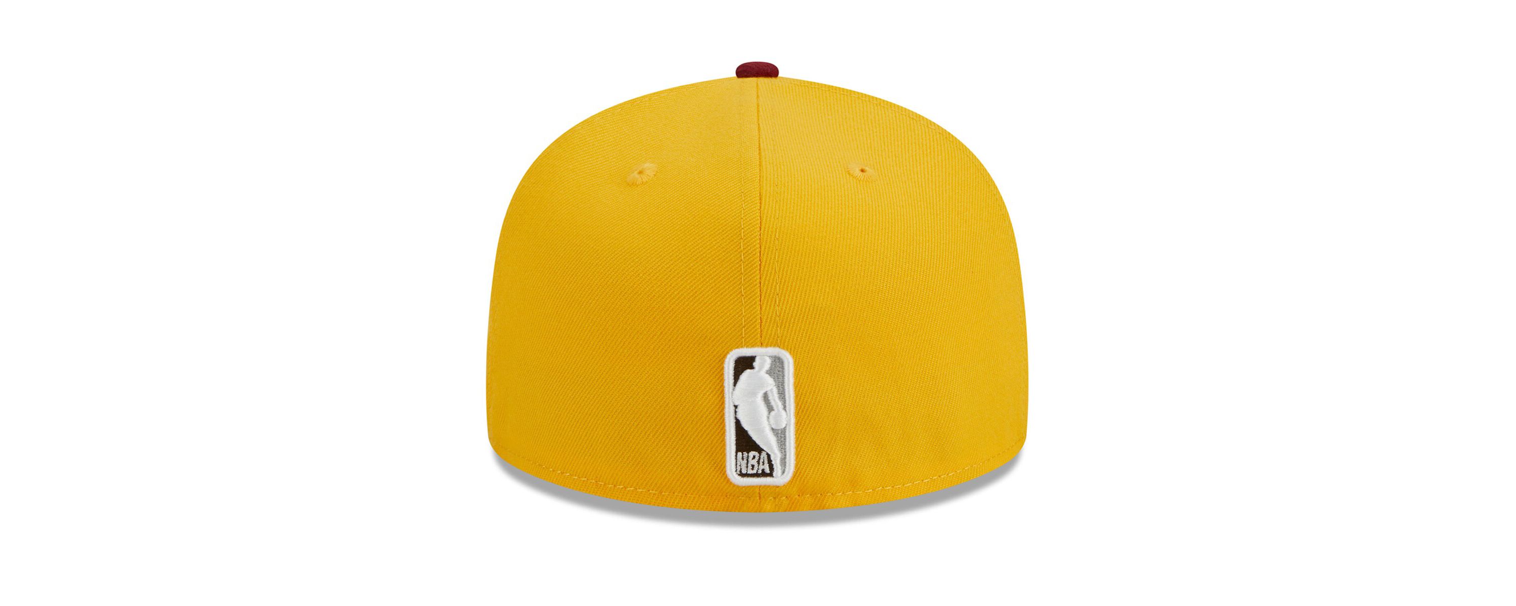 NBA Yellow/Red Golden State Warriors Fall Leaves 2-Tone 59FIFTY Fitted Hat