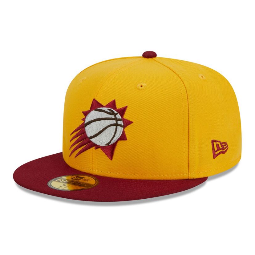 NBA Yellow/Red Phoenix Suns Fall Leaves 2-Tone 59FIFTY Fitted Hat