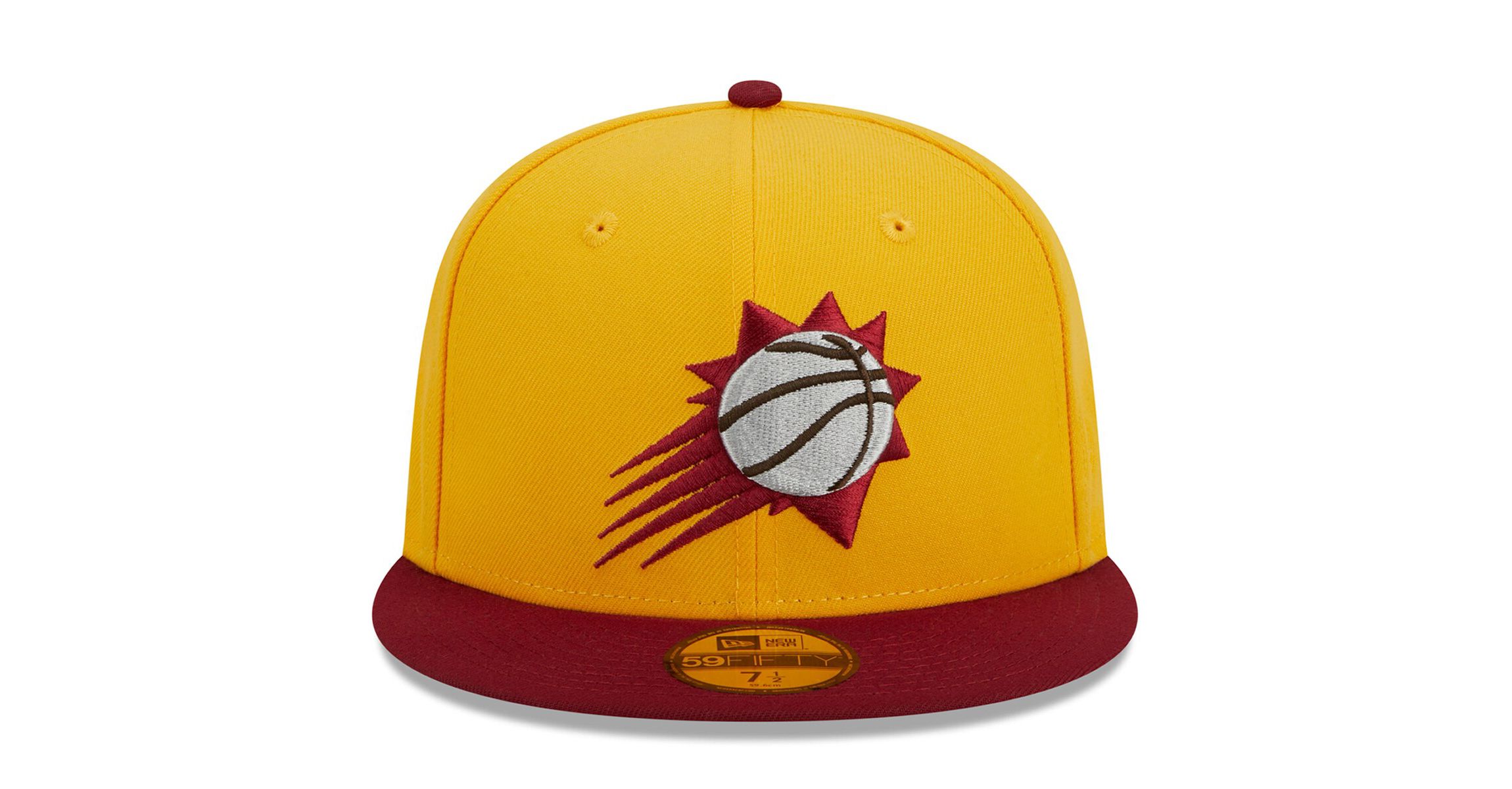 NBA Yellow/Red Phoenix Suns Fall Leaves 2-Tone 59FIFTY Fitted Hat