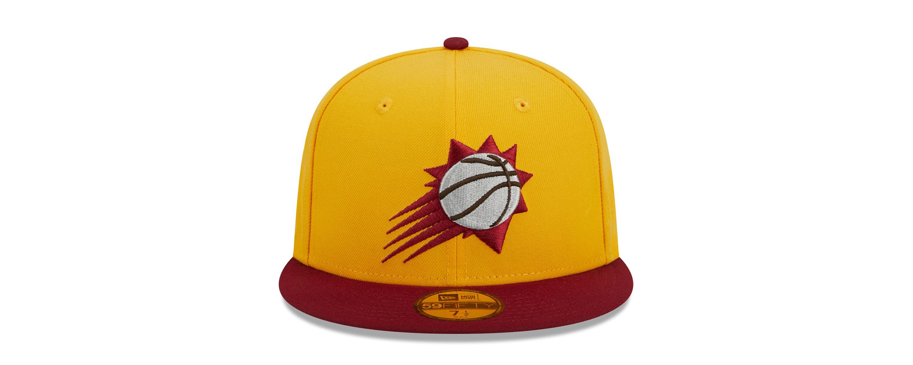 NBA Yellow/Red Phoenix Suns Fall Leaves 2-Tone 59FIFTY Fitted Hat