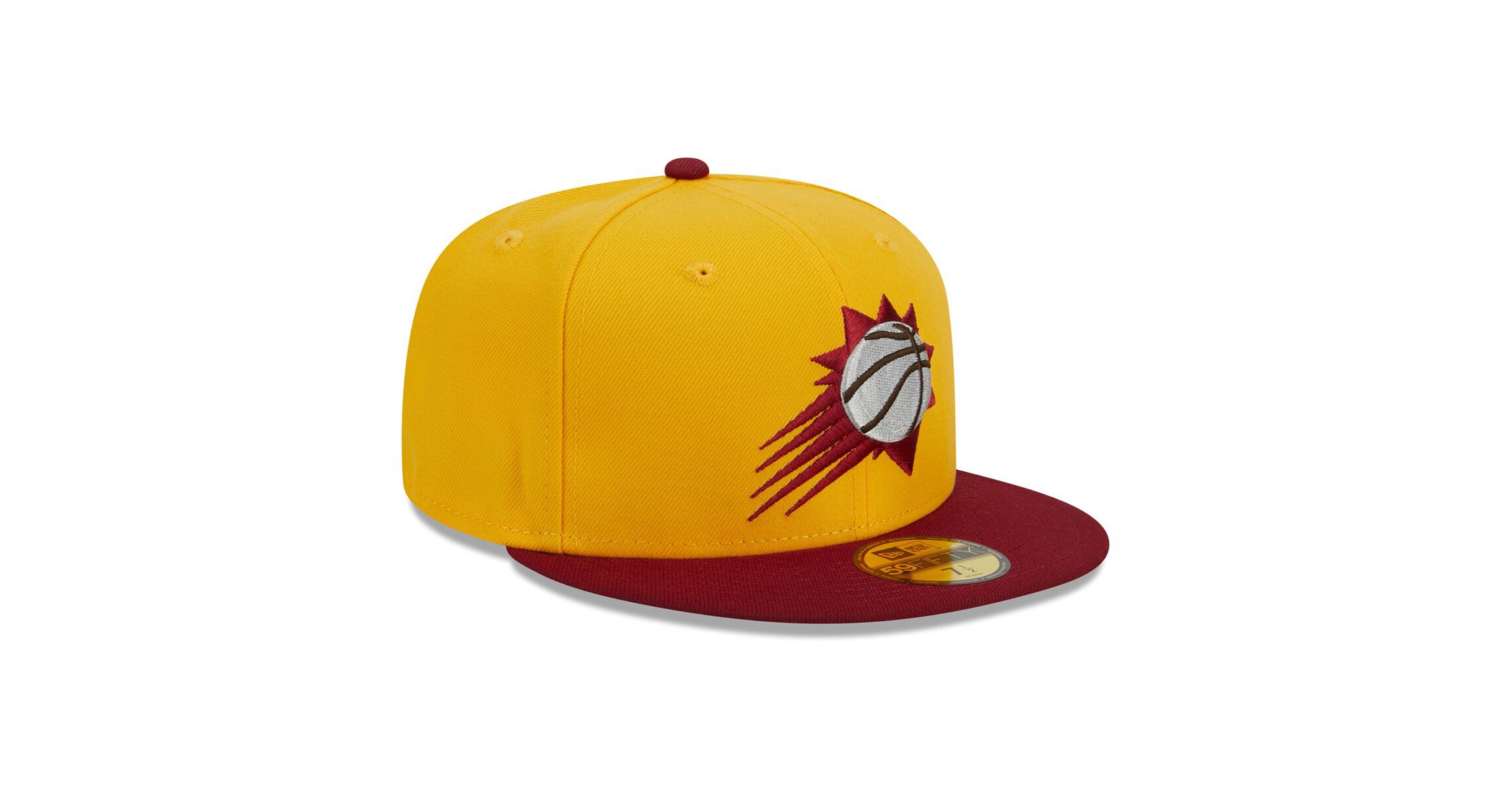 NBA Yellow/Red Phoenix Suns Fall Leaves 2-Tone 59FIFTY Fitted Hat