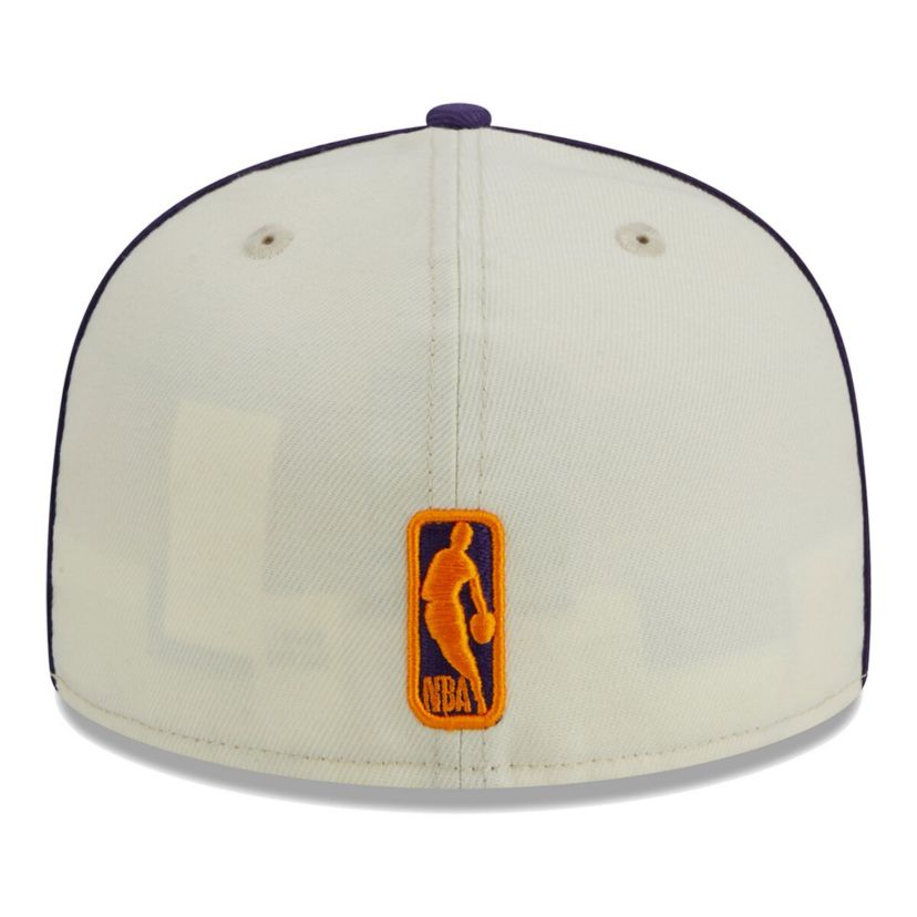 NBA Cream/Purple Phoenix Suns Piping 2-Tone 59FIFTY Fitted Hat