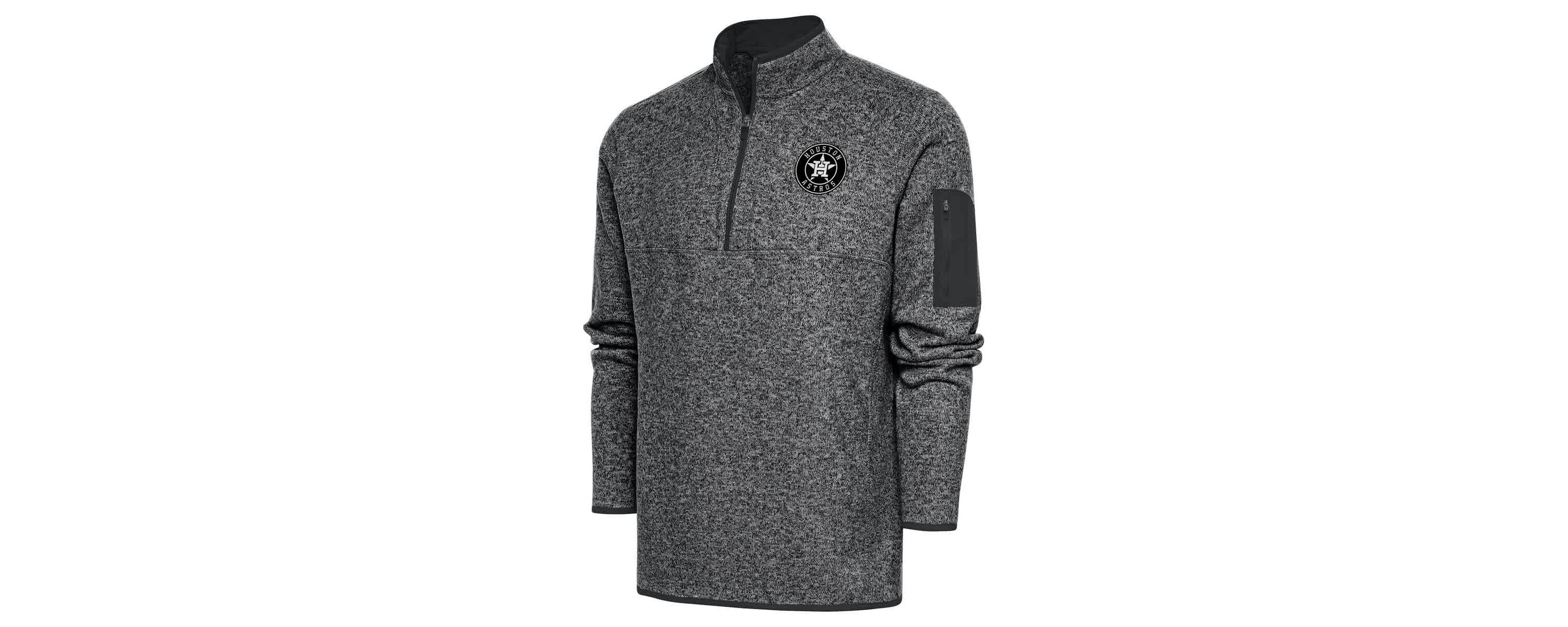 MLB Houston Astros Metallic Big & Tall Quarter-Zip Jacket