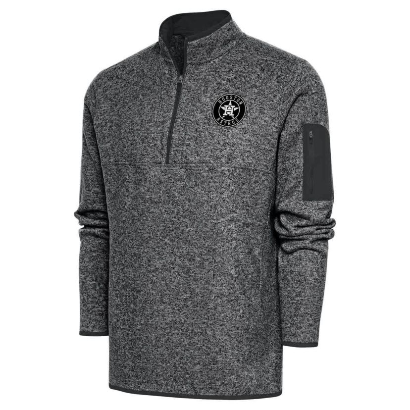 MLB Houston Astros Metallic Big & Tall Quarter-Zip Jacket