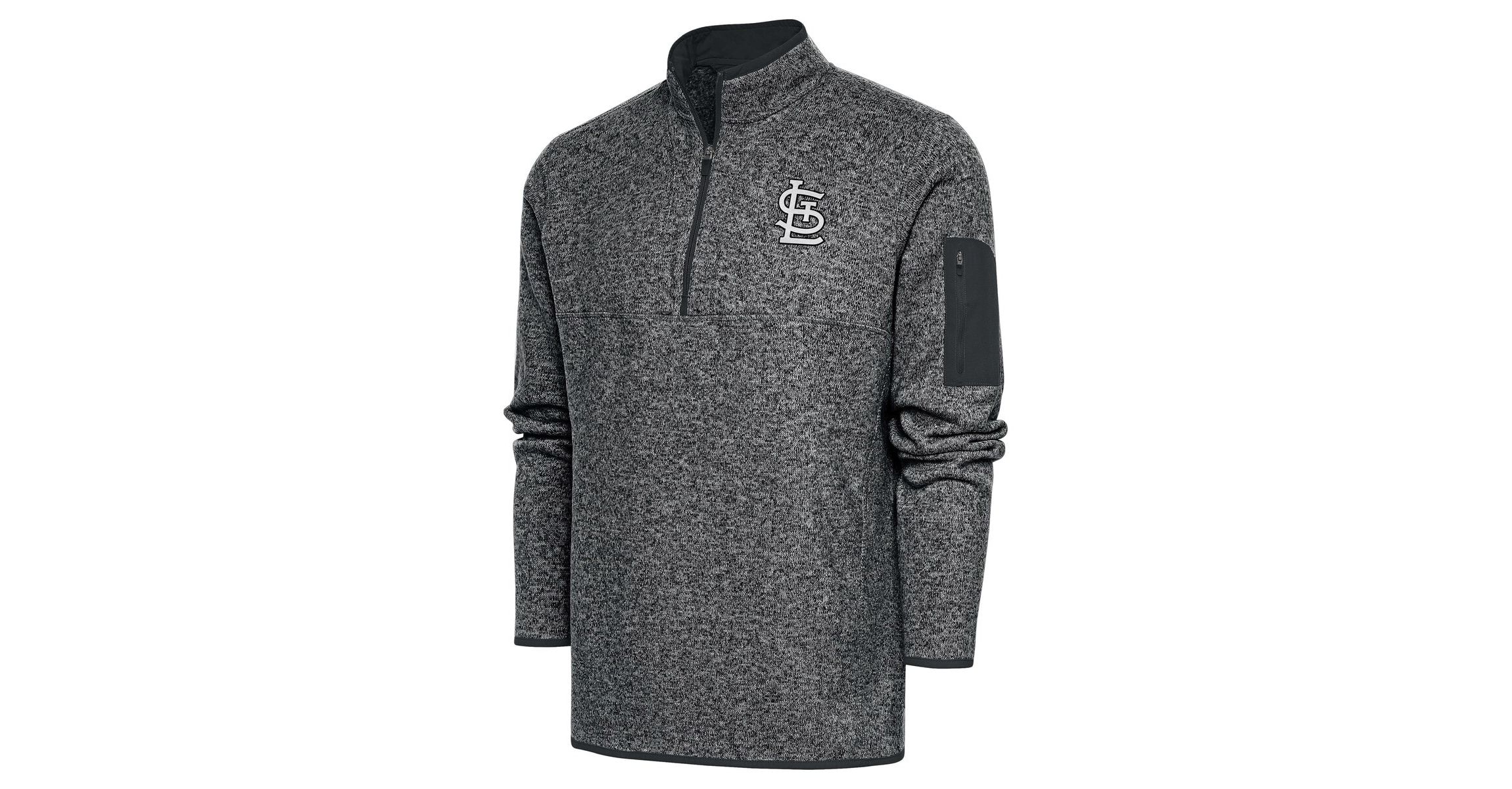 MLB St. Louis Cardinals Metallic Big & Tall Quarter-Zip Jacket
