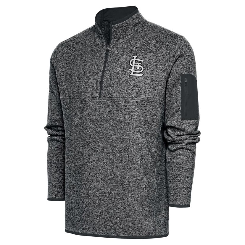 MLB St. Louis Cardinals Metallic Big & Tall Quarter-Zip Jacket