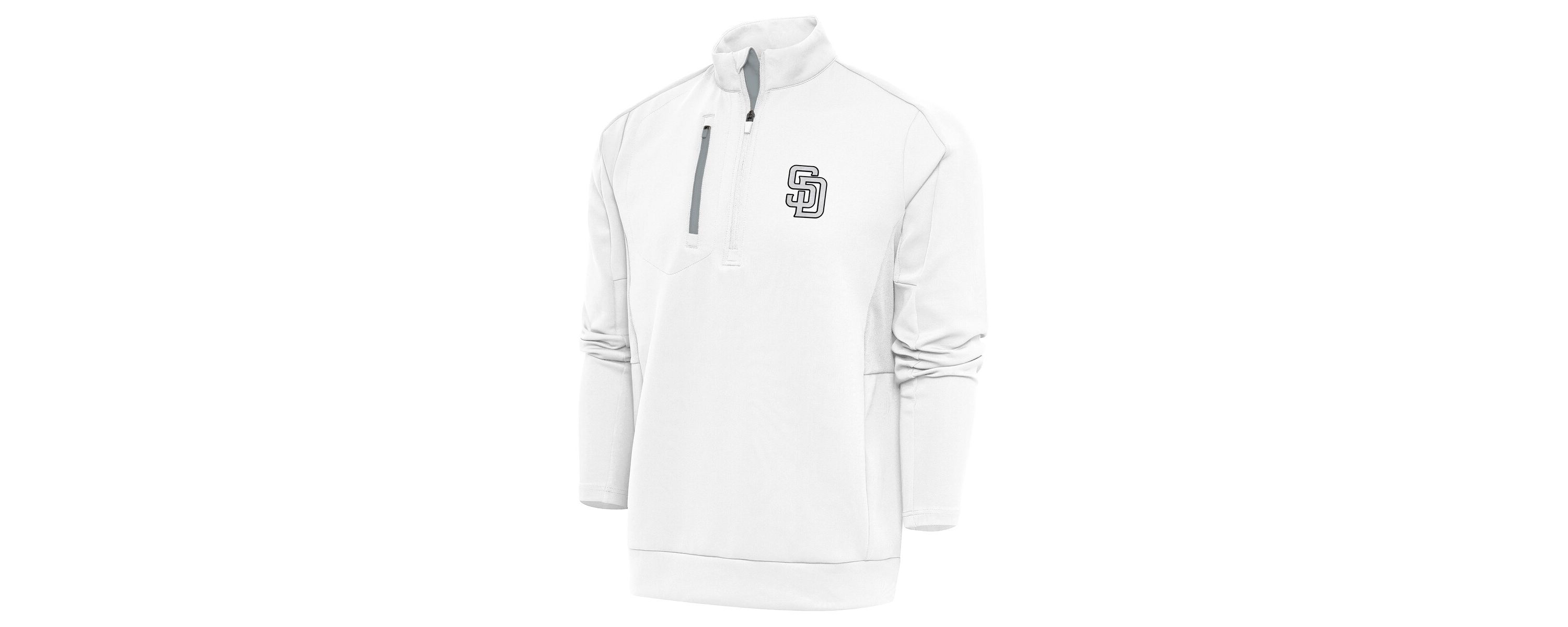 MLB San Diego Padres Metallic Generation Quarter-Zip Pullover Top