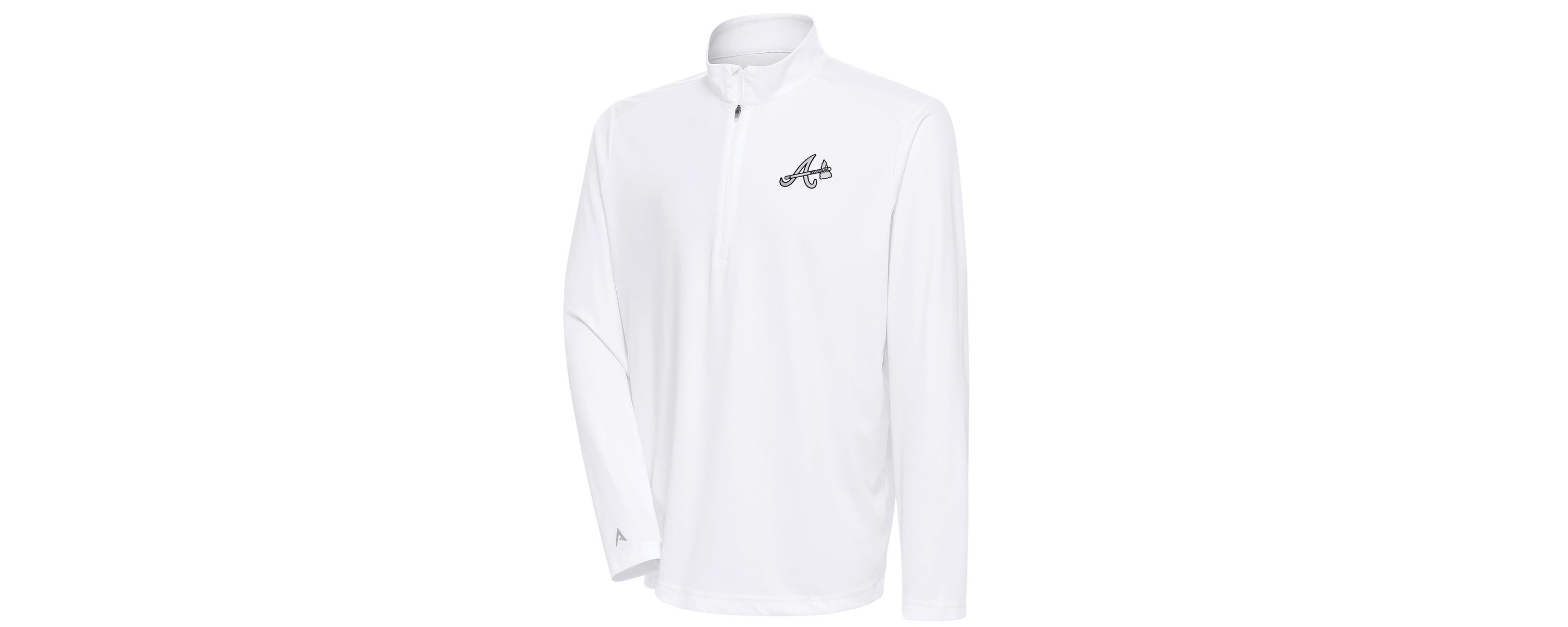 MLB Atlanta Braves Metallic Tribute Quarter-Zip Top