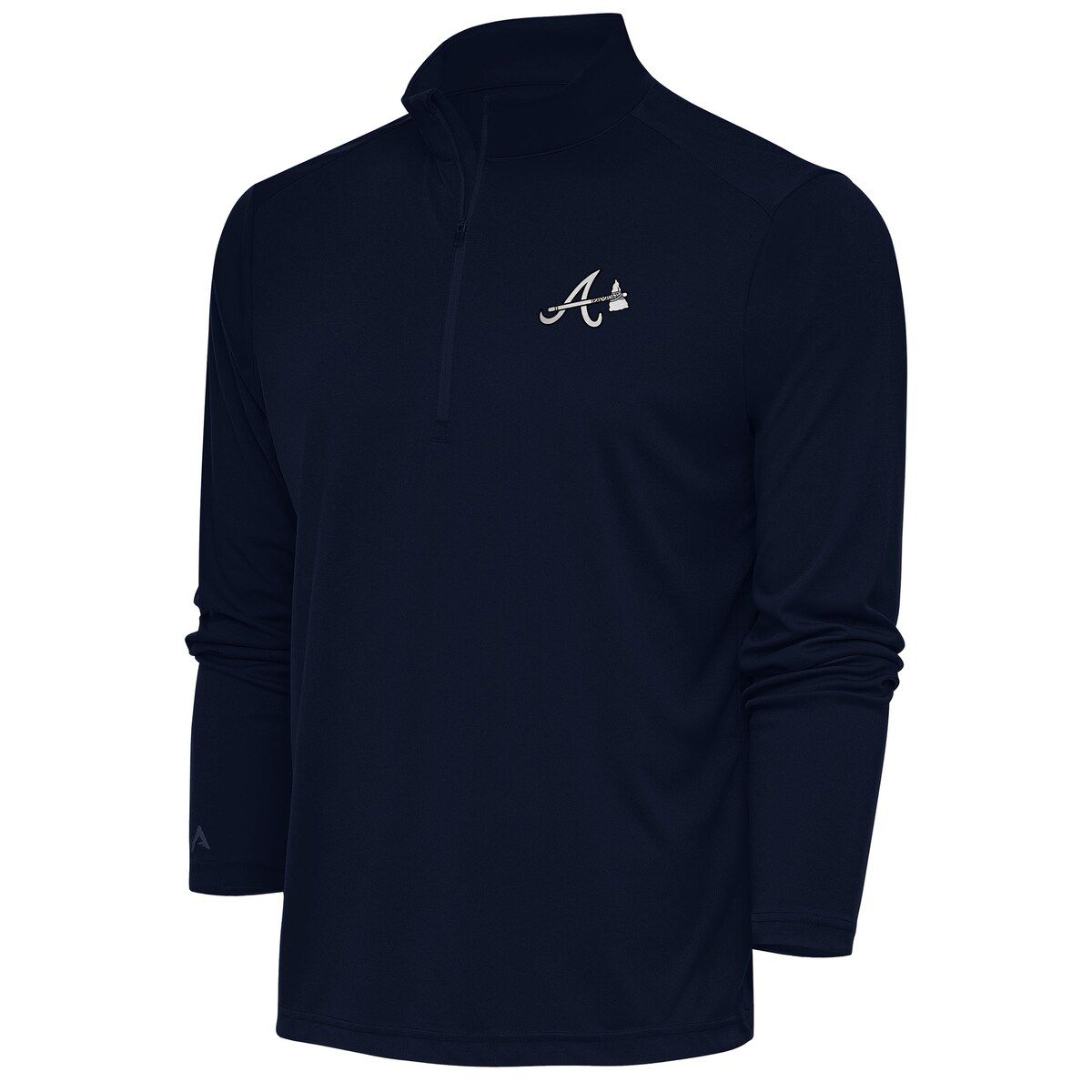 MLB Atlanta Braves Metallic Tribute Quarter-Zip Top