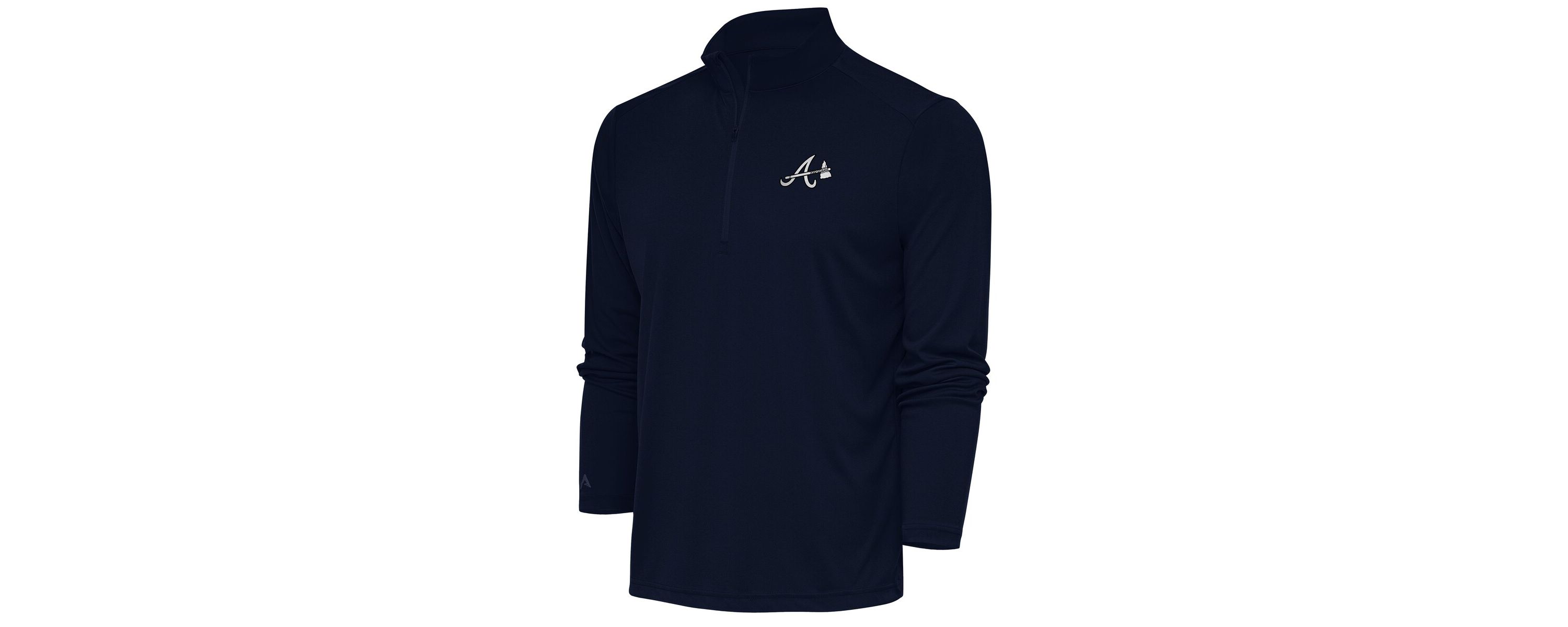MLB Atlanta Braves Metallic Tribute Quarter-Zip Top