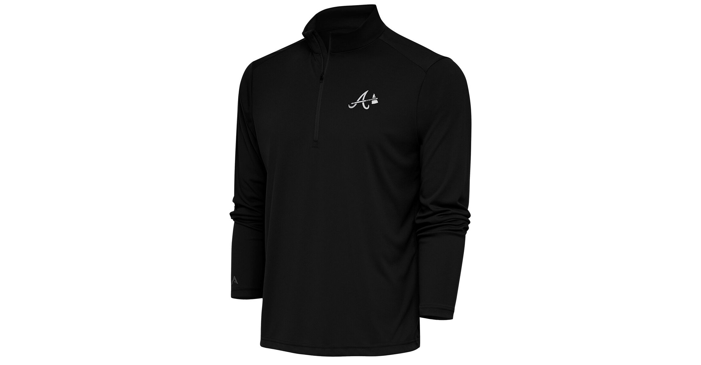 MLB Atlanta Braves Metallic Tribute Quarter-Zip Top