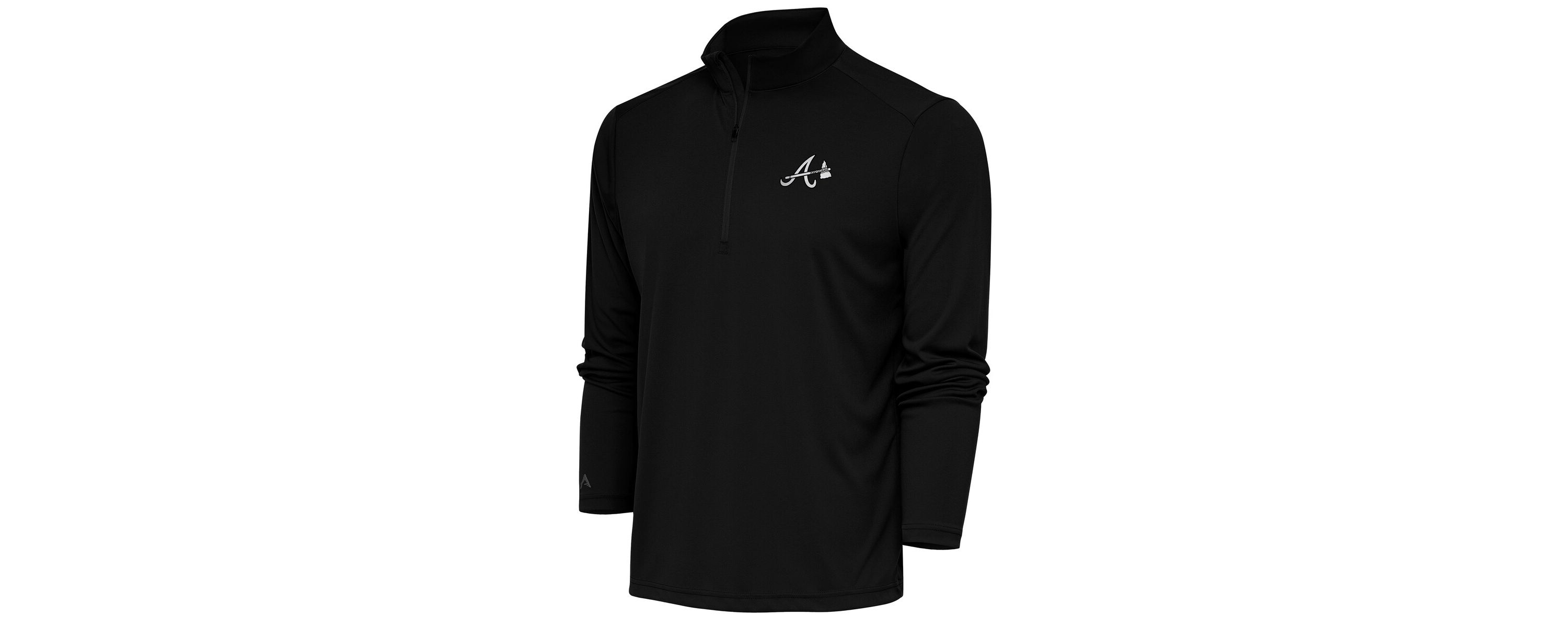 MLB Atlanta Braves Metallic Tribute Quarter-Zip Top