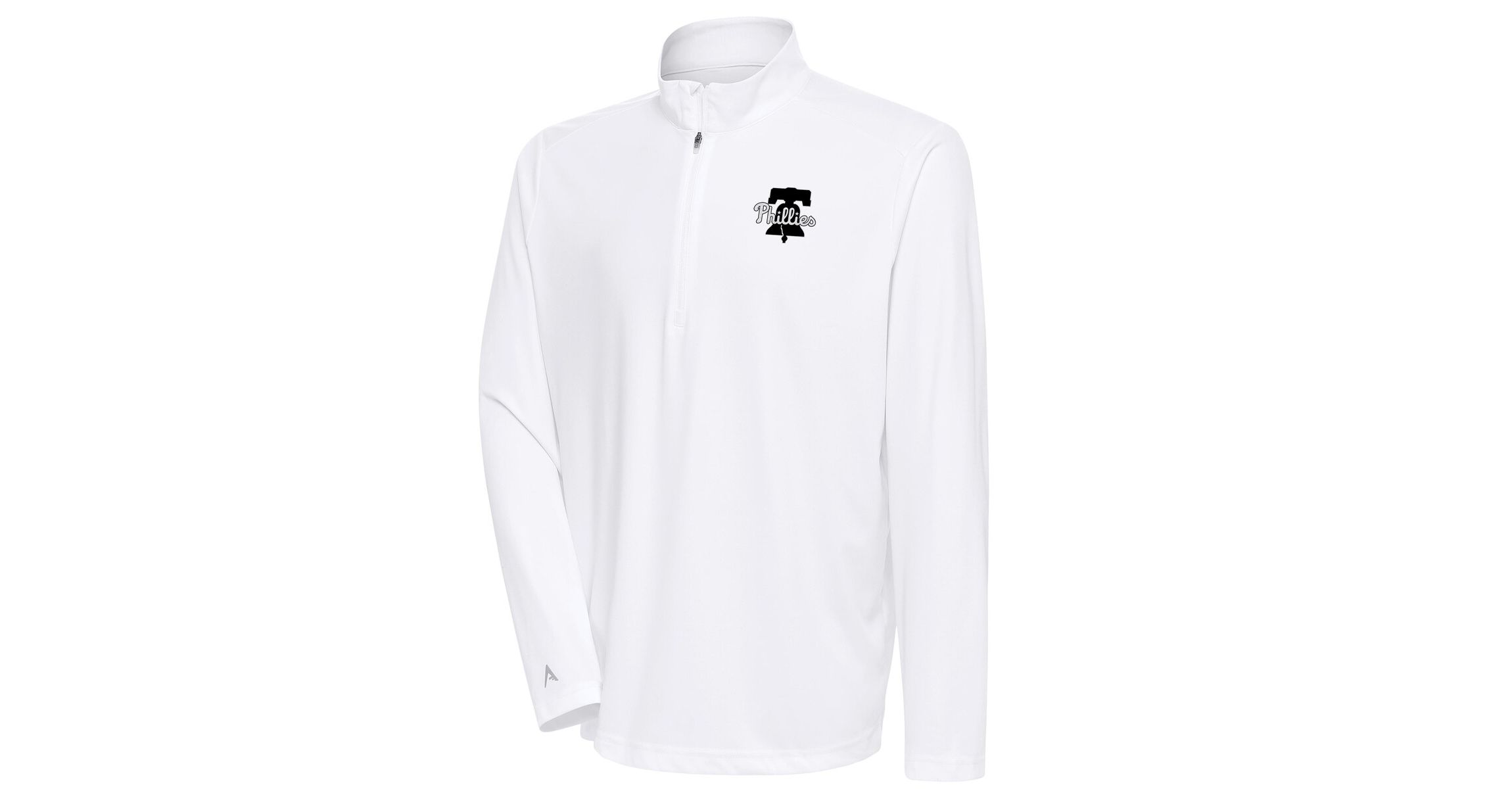 MLB Philadelphia Phillies Metallic Tribute Quarter-Zip Top