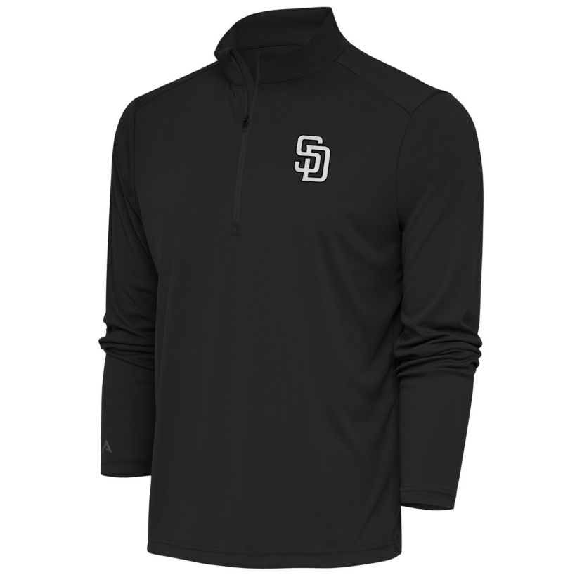 MLB San Diego Padres Metallic Tribute Quarter-Zip Top