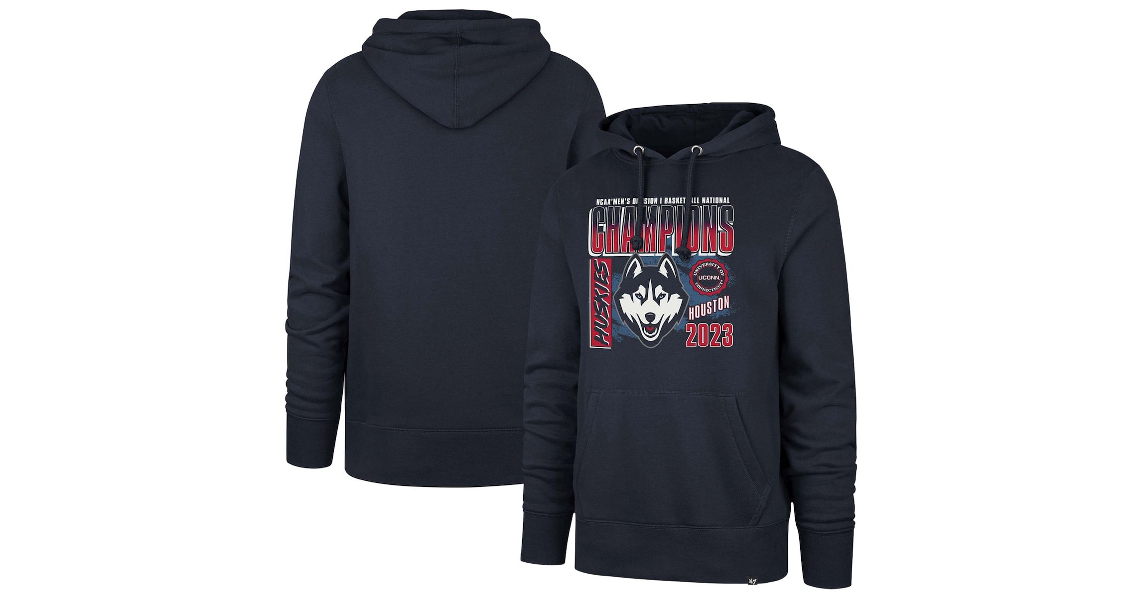 Connecticut Huskies NCAA UConn Huskies 2023 NCAA Men’s Basketball National s Mascot Pullover Hoodie