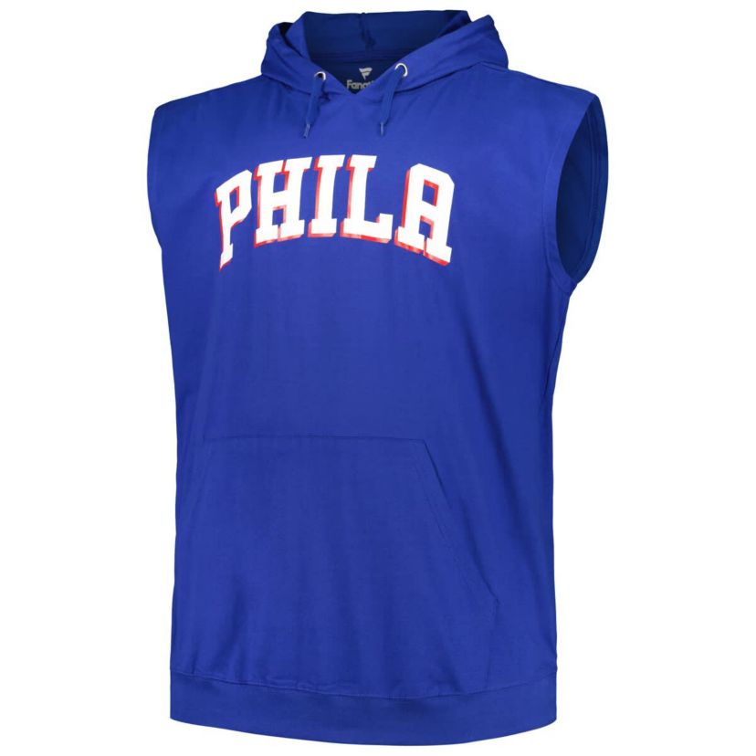 NBA Fanatics Philadelphia 76ers Big & Tall Jersey Muscle Pullover Hoodie