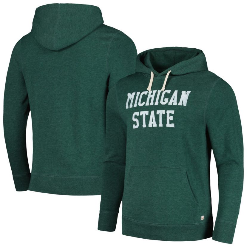 NCAA Michigan State Spartans Classic Tri-Blend Pullover Hoodie