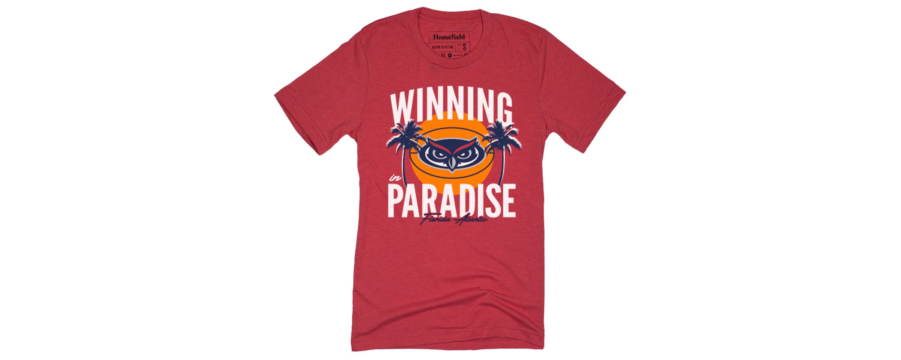 NCAA Florida Atlantic Owls Winning Paradise T-Shirt