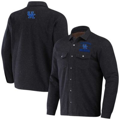 Darius Rucker Collection by Fanatics Men's NCAA Heather Kentucky Wildcats Sherpa-Lined Full-Snap Shacket