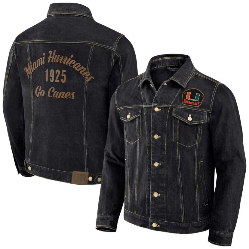 Miami (FL) Hurricanes NCAA Miami Hurricanes Button-Up Jacket