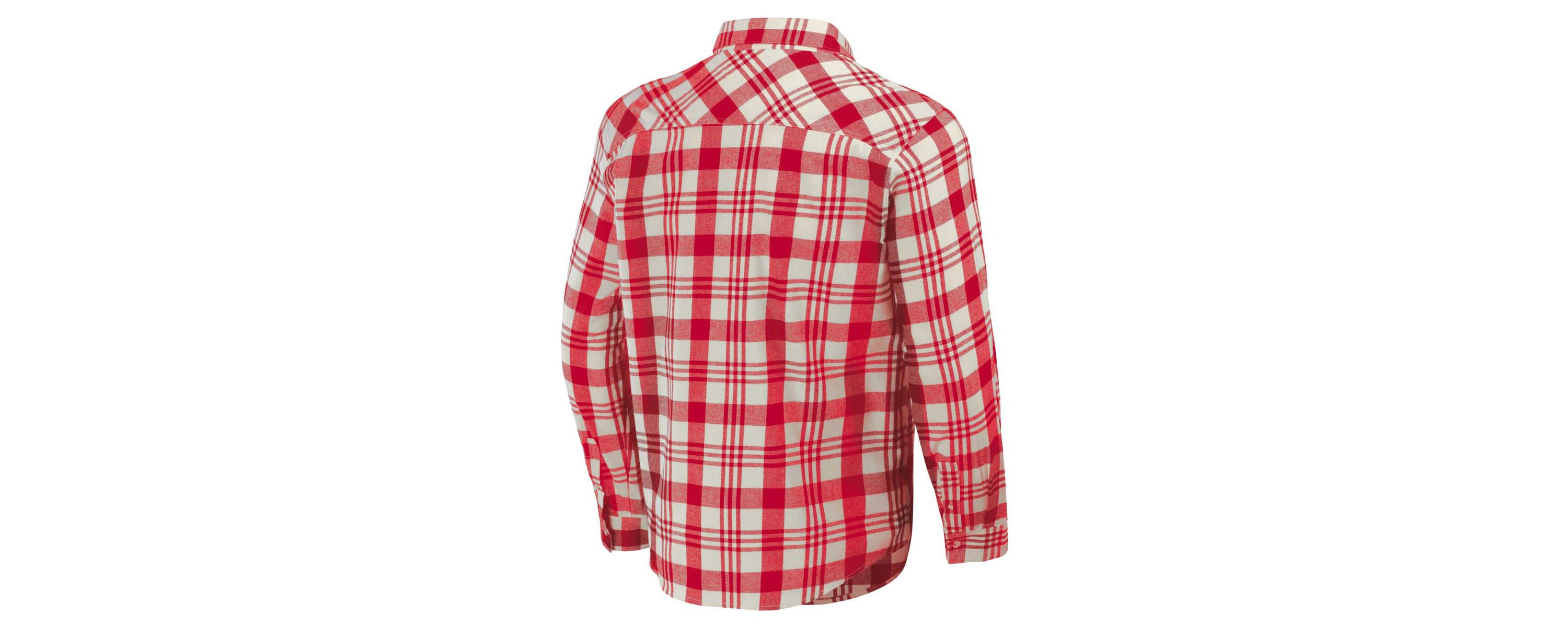 NCAA Ohio State Buckeyes Plaid Flannel Long Sleeve Button-Up Shirt