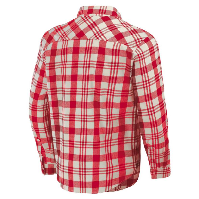 NCAA Ohio State Buckeyes Plaid Flannel Long Sleeve Button-Up Shirt