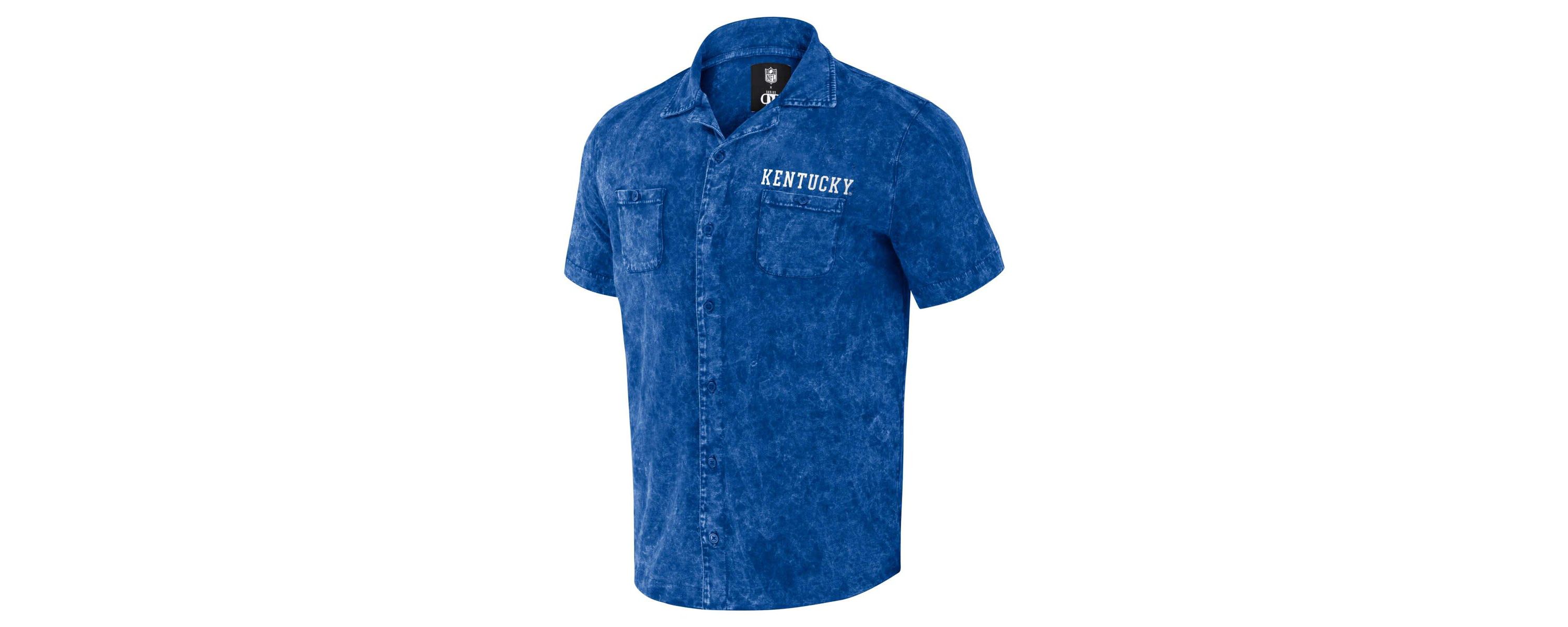 NCAA Kentucky Wildcats Team Color Button-Up Shirt