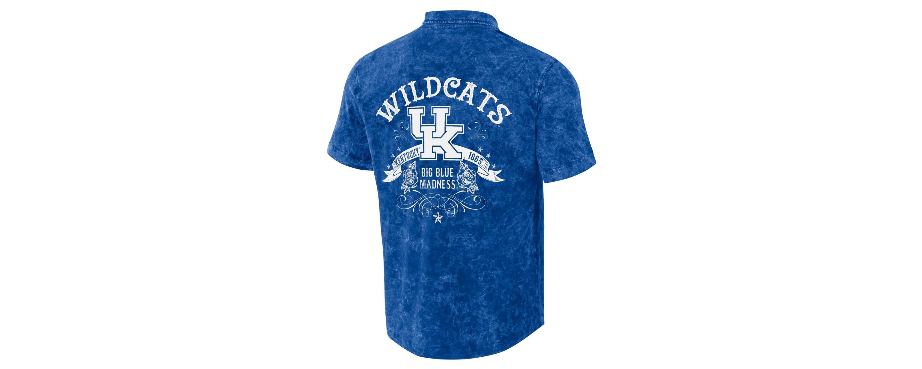 NCAA Kentucky Wildcats Team Color Button-Up Shirt