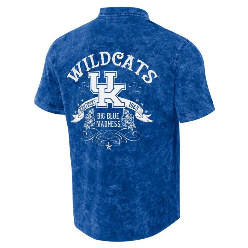 NCAA Kentucky Wildcats Team Color Button-Up Shirt