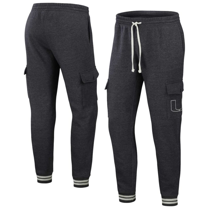 Miami (FL) Hurricanes NCAA Heather Miami Hurricanes Cargo Jogger Pants