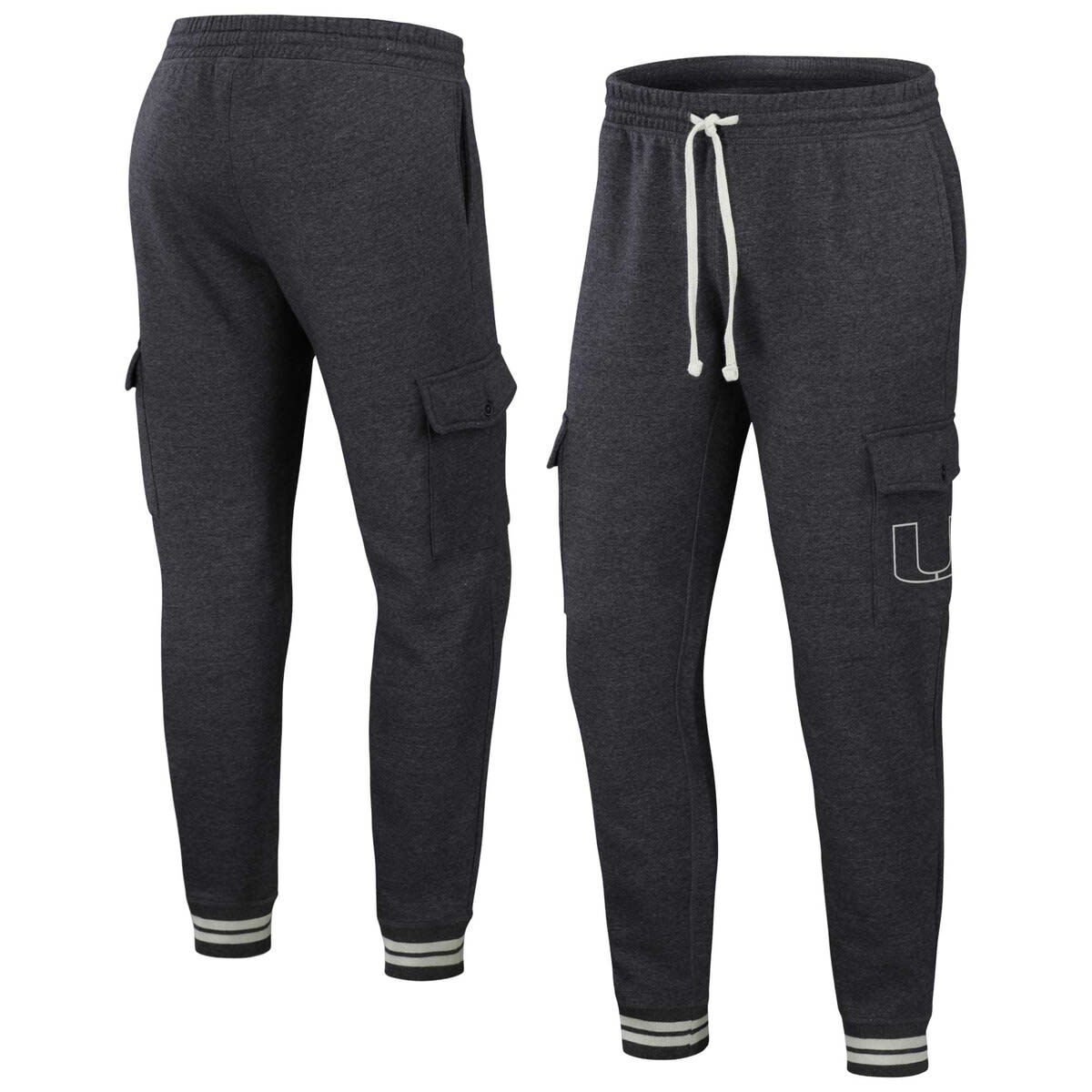 Miami (FL) Hurricanes NCAA Heather Miami Hurricanes Cargo Jogger Pants