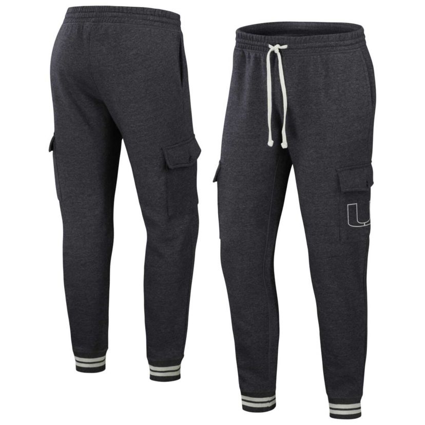 Miami (FL) Hurricanes NCAA Heather Miami Hurricanes Cargo Jogger Pants