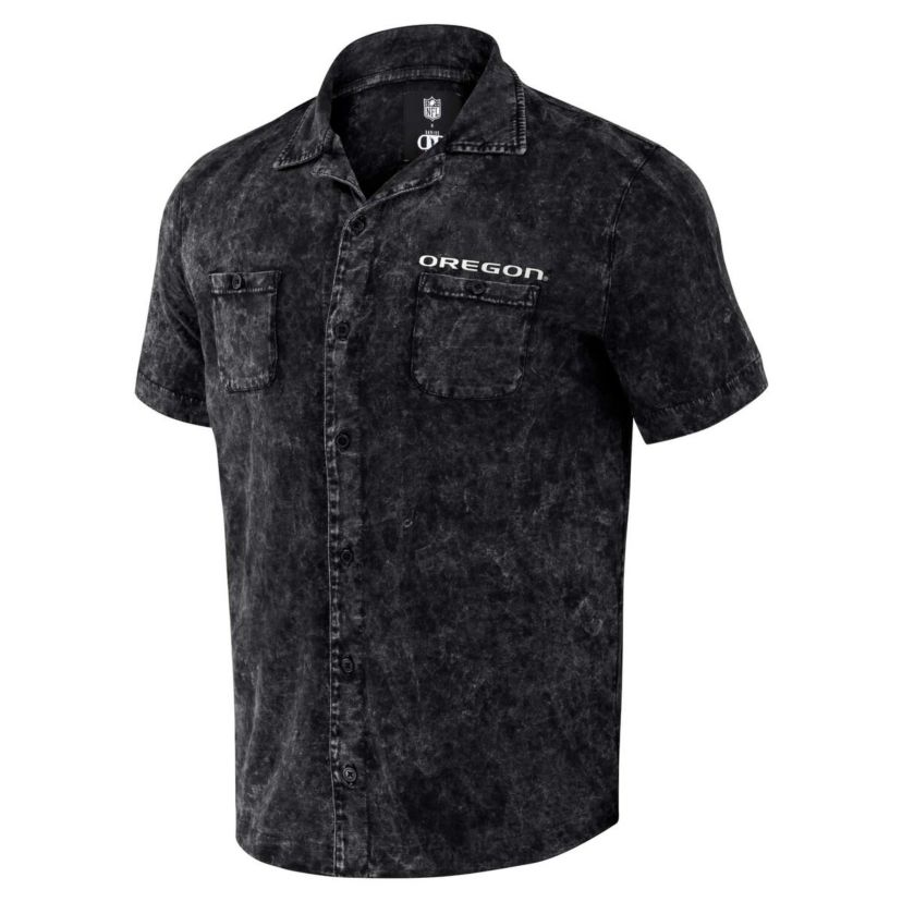 NCAA Oregon Ducks Team Color Button-Up Shirt