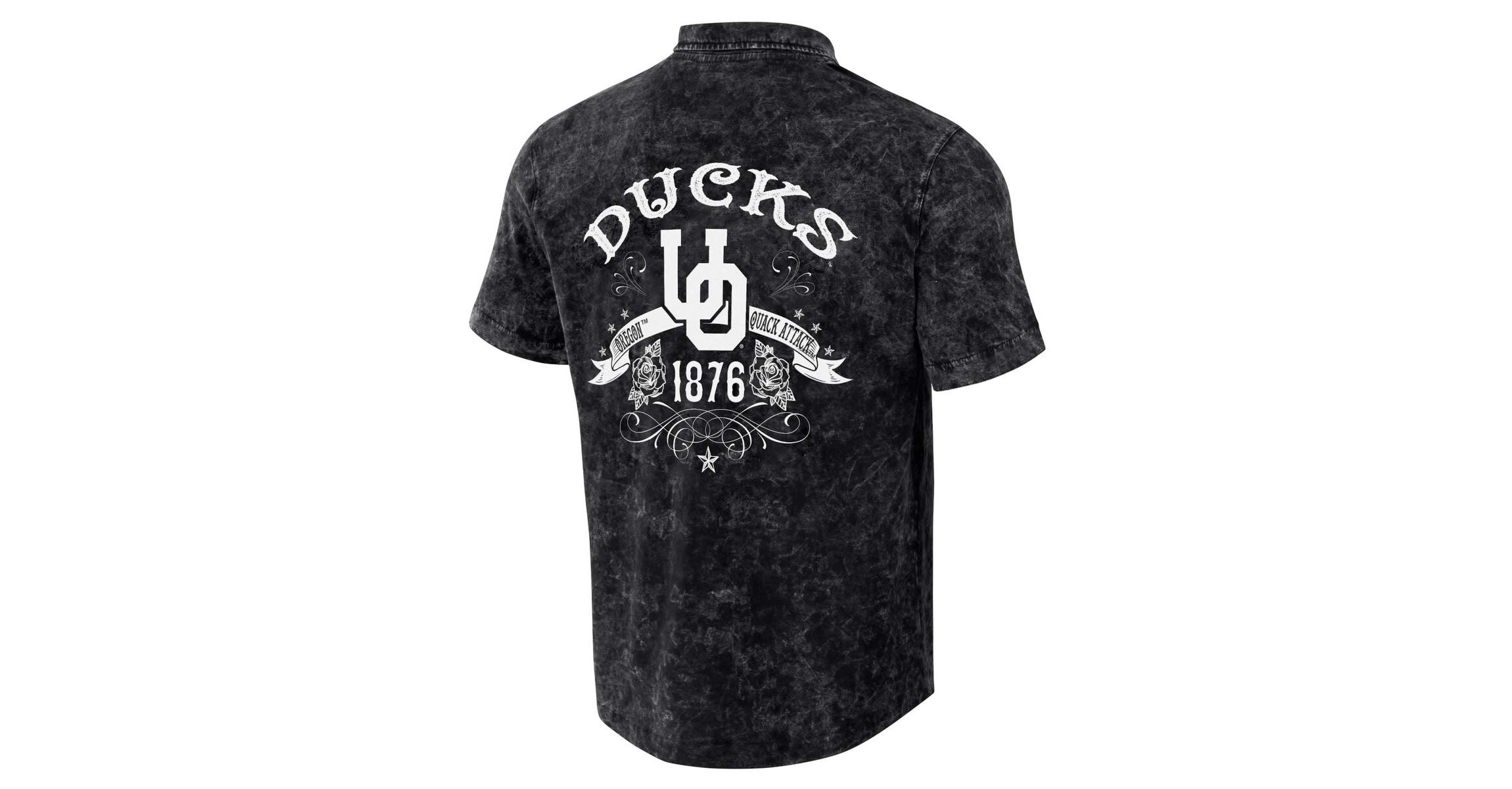 NCAA Oregon Ducks Team Color Button-Up Shirt