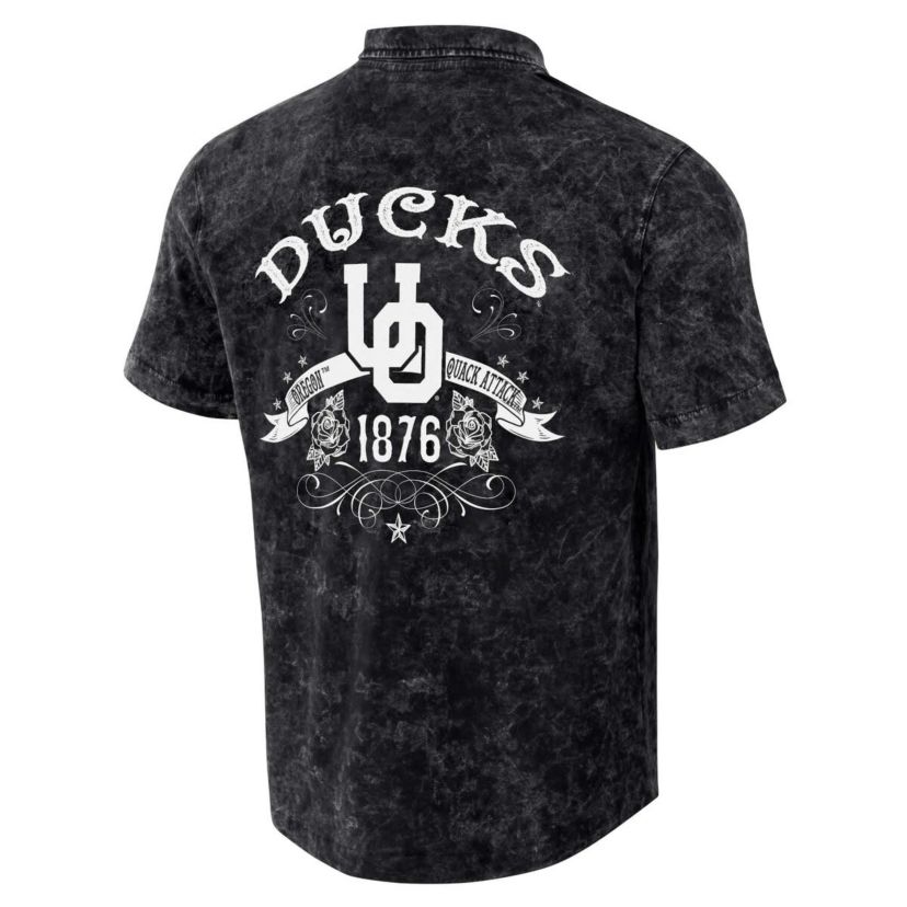 NCAA Oregon Ducks Team Color Button-Up Shirt