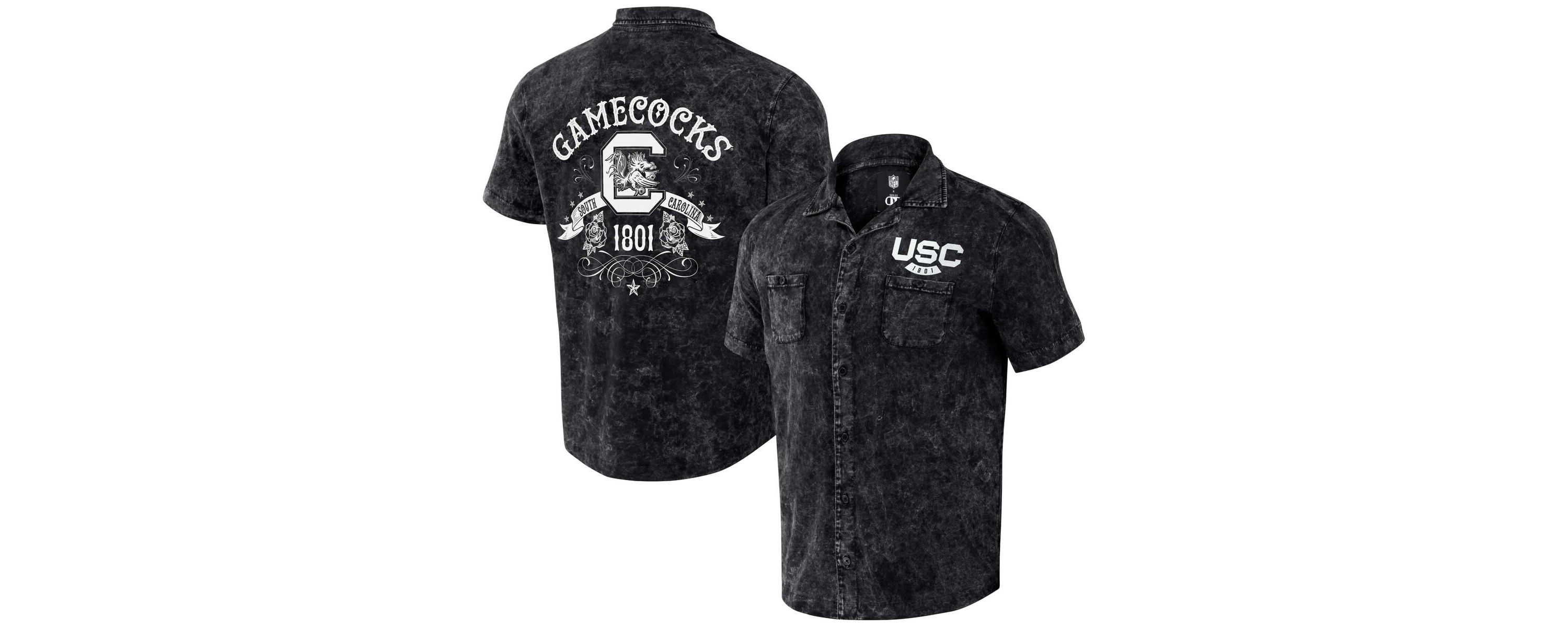 NCAA South Carolina Gamecocks Team Color Button-Up Shirt