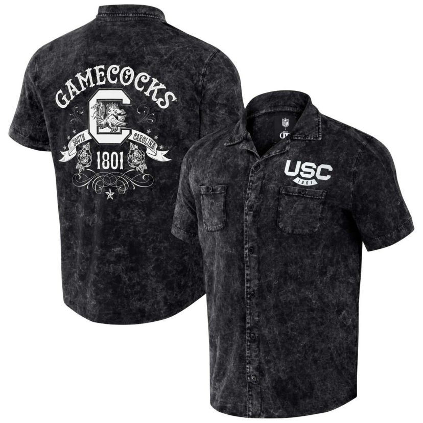 NCAA South Carolina Gamecocks Team Color Button-Up Shirt