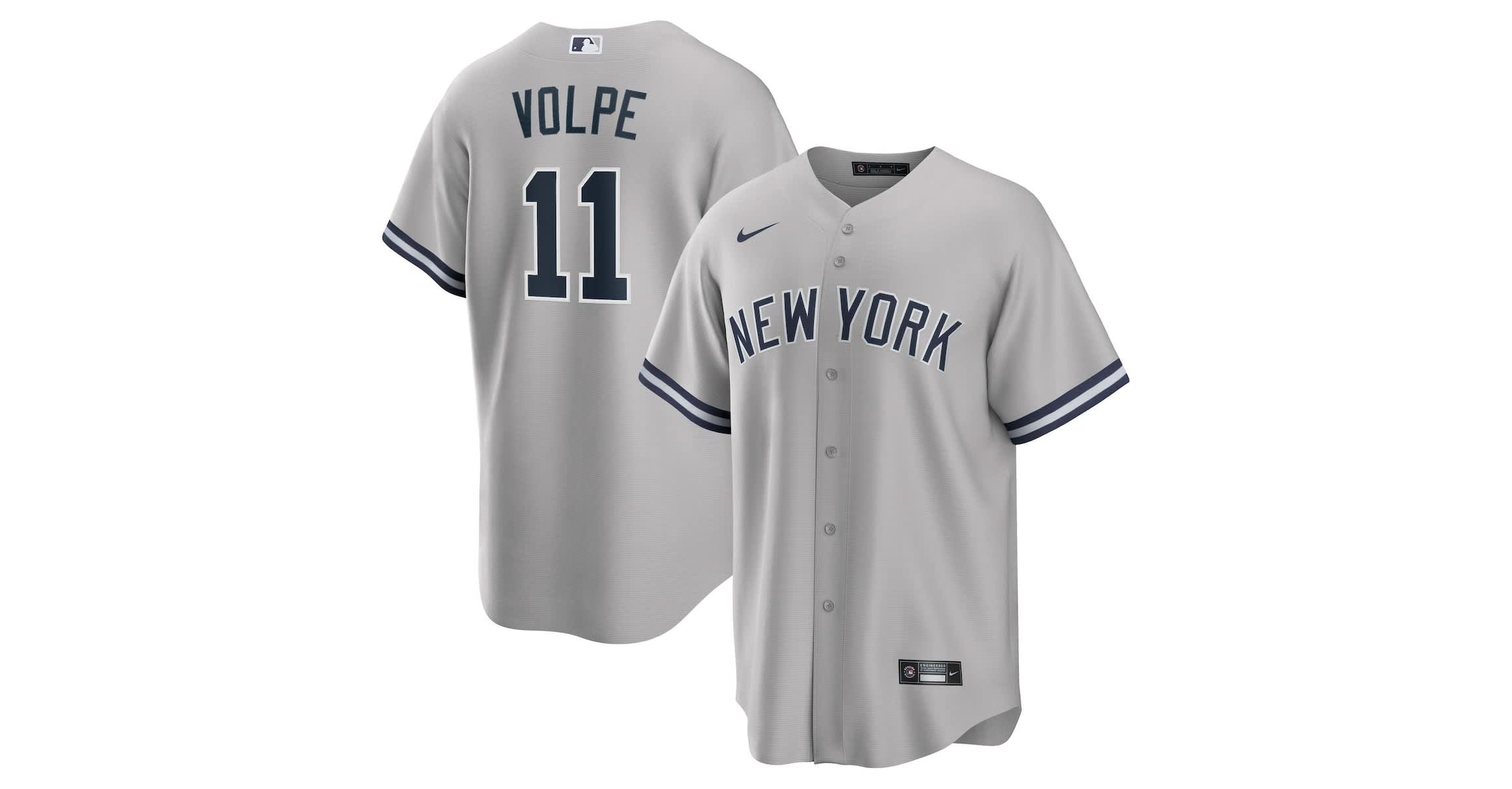 MLB Nike Anthony Volpe New York Yankees Road Replica Jersey