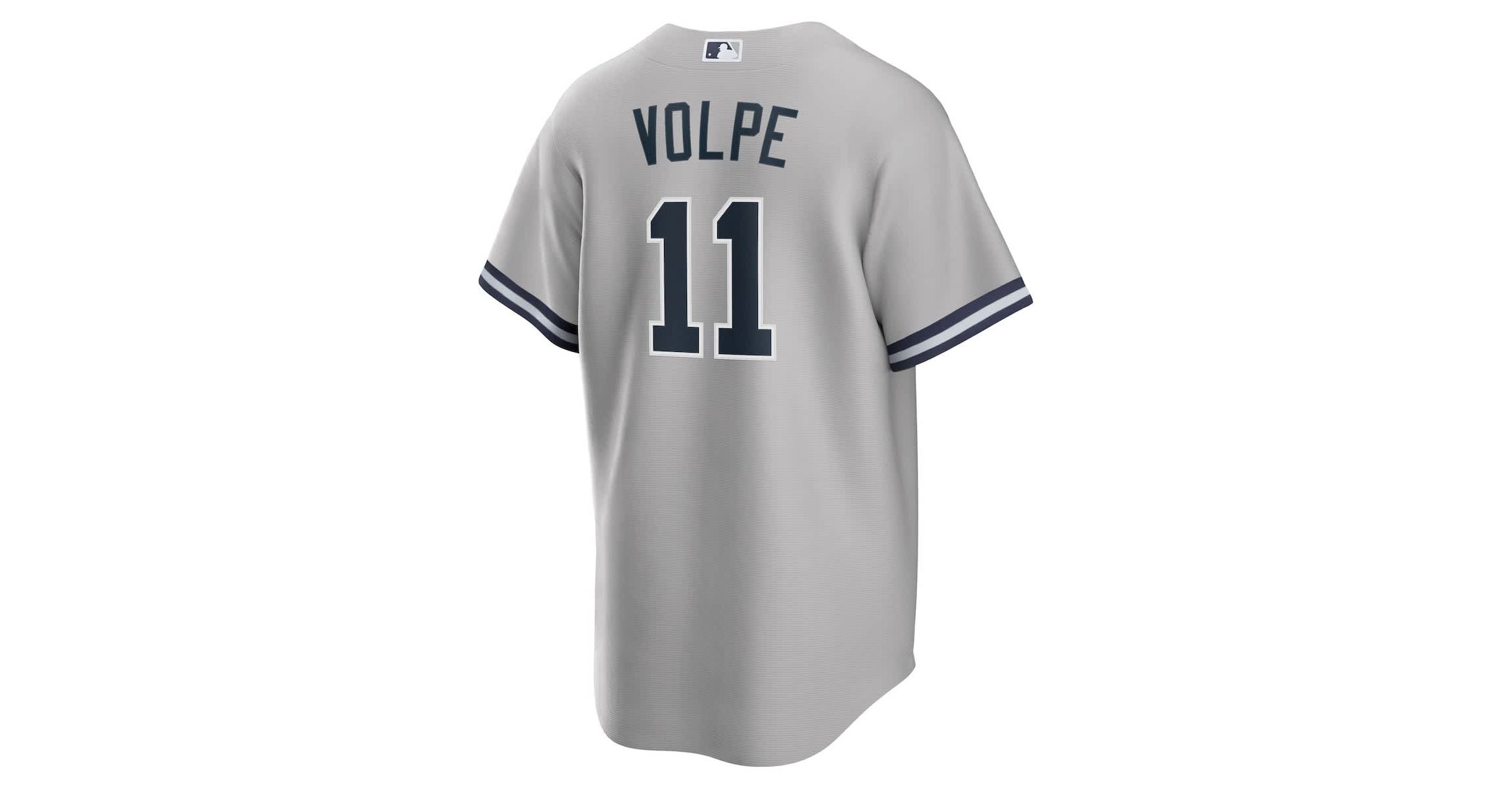 MLB Nike Anthony Volpe New York Yankees Road Replica Jersey