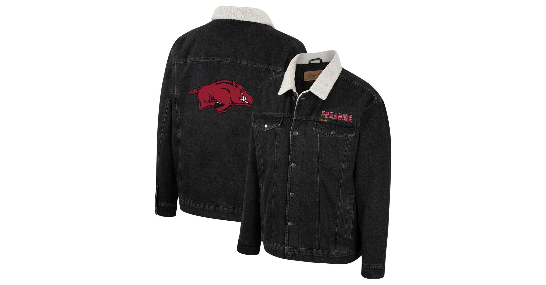 NCAA x Wrangler Arkansas Razorbacks Western Button-Up Jacket