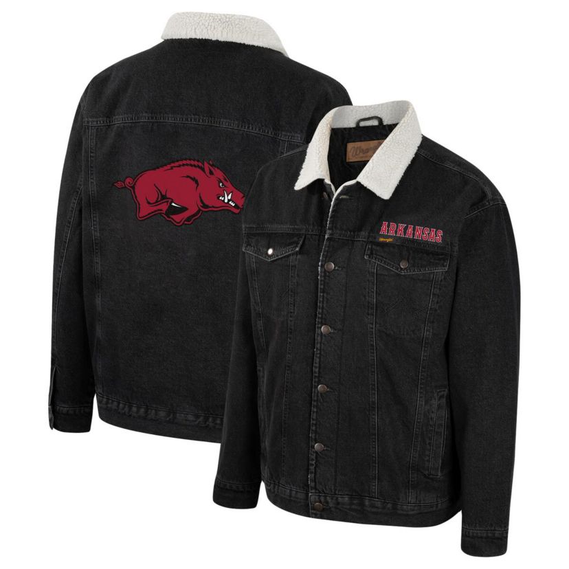 NCAA x Wrangler Arkansas Razorbacks Western Button-Up Jacket