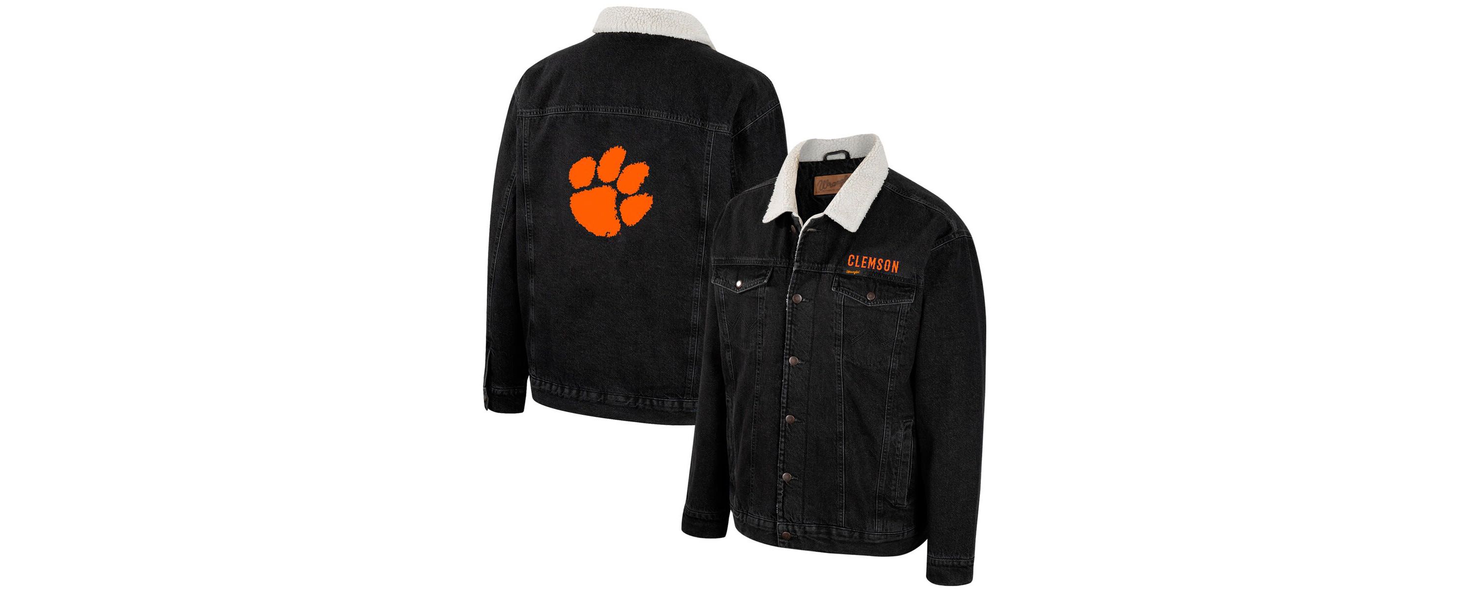 NCAA x Wrangler Clemson Tigers Western Button-Up Jacket