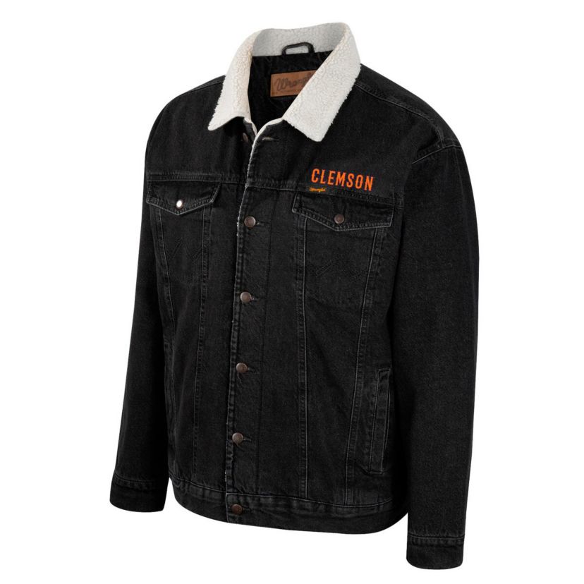 NCAA x Wrangler Clemson Tigers Western Button-Up Jacket