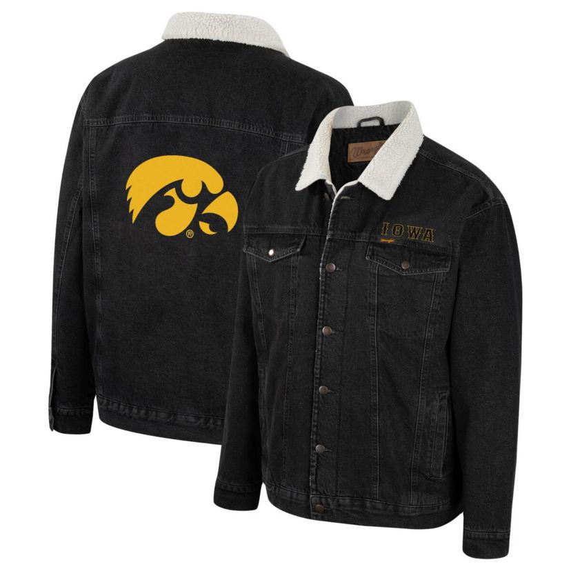NCAA x Wrangler Iowa Hawkeyes Western Button-Up Jacket