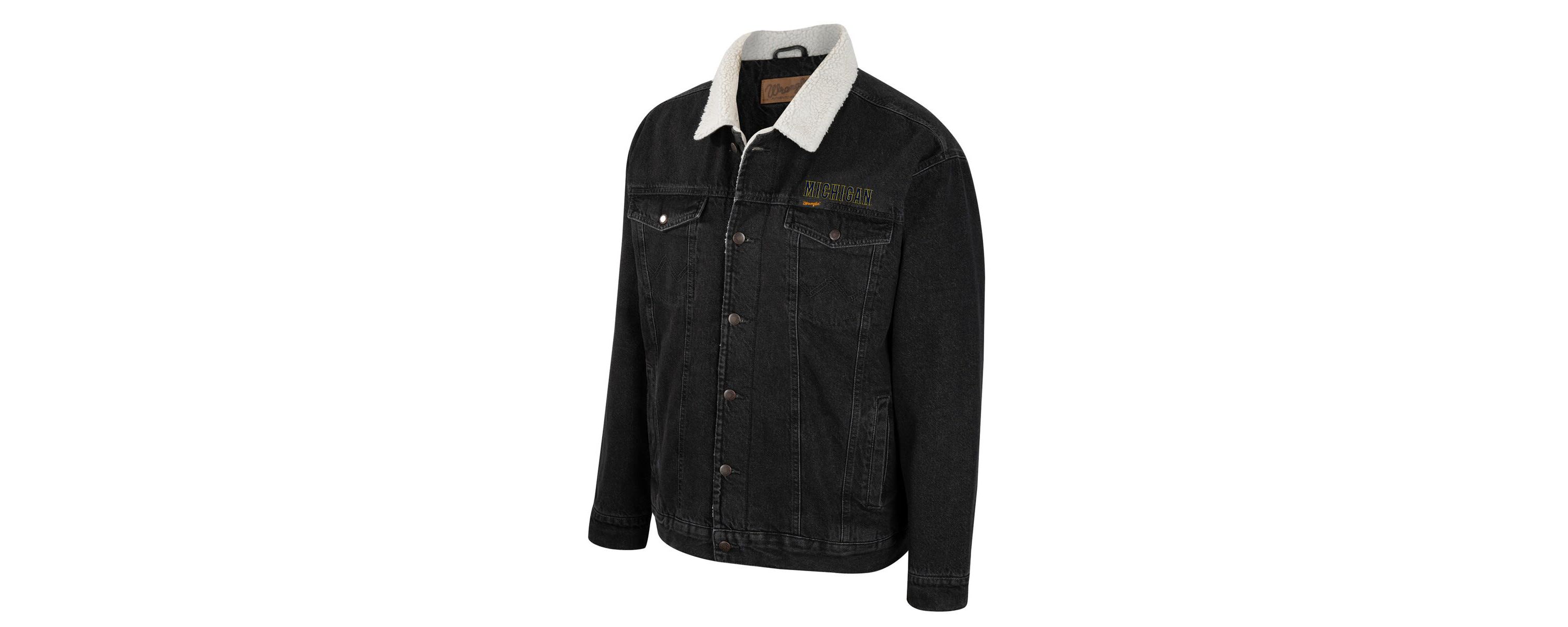 NCAA x Wrangler Michigan Wolverines Western Button-Up Jacket