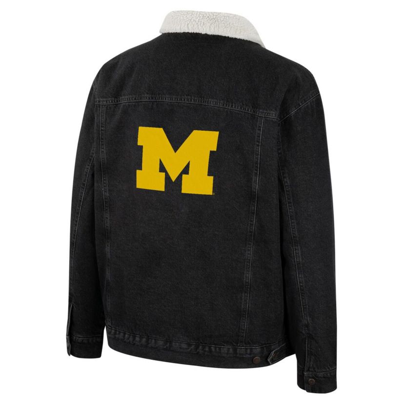 NCAA x Wrangler Michigan Wolverines Western Button-Up Jacket