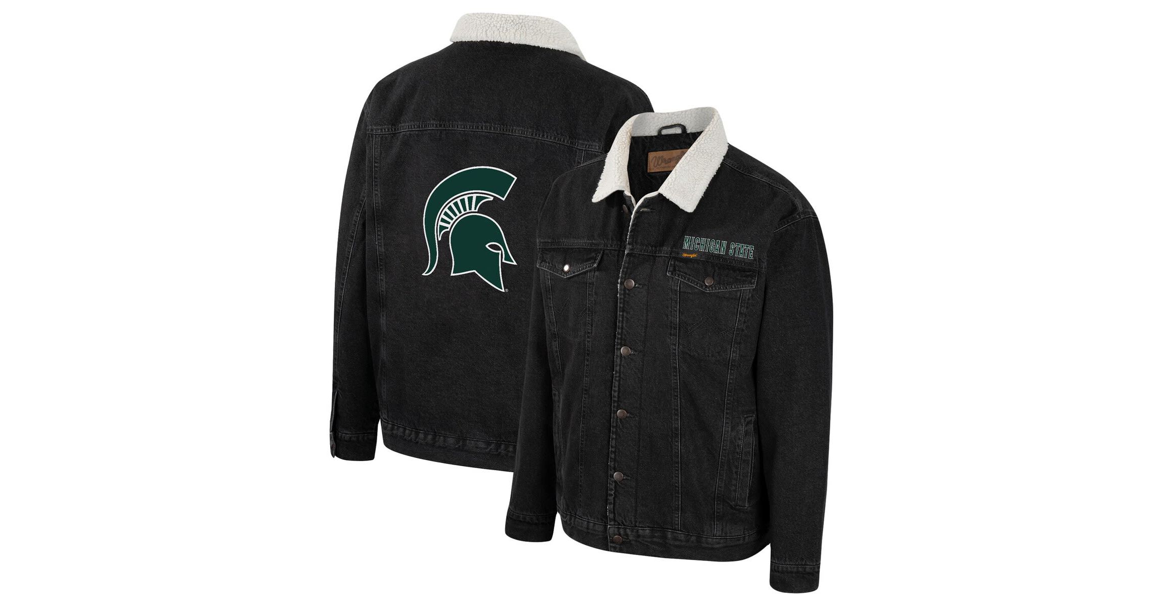 NCAA x Wrangler Michigan State Spartans Western Button-Up Jacket