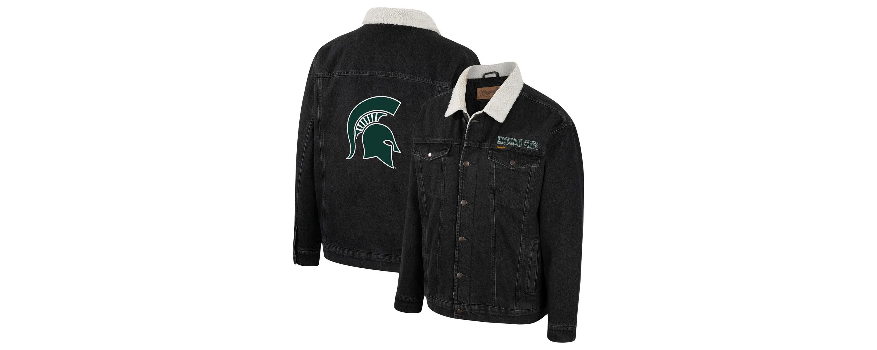 NCAA x Wrangler Michigan State Spartans Western Button-Up Jacket