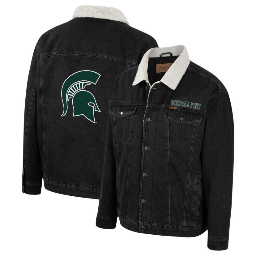 NCAA x Wrangler Michigan State Spartans Western Button-Up Jacket